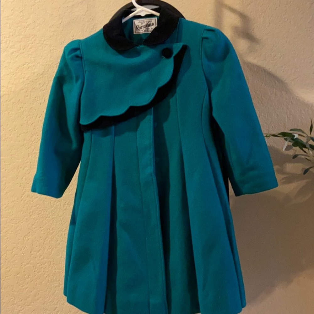 Girls vintage wool coat